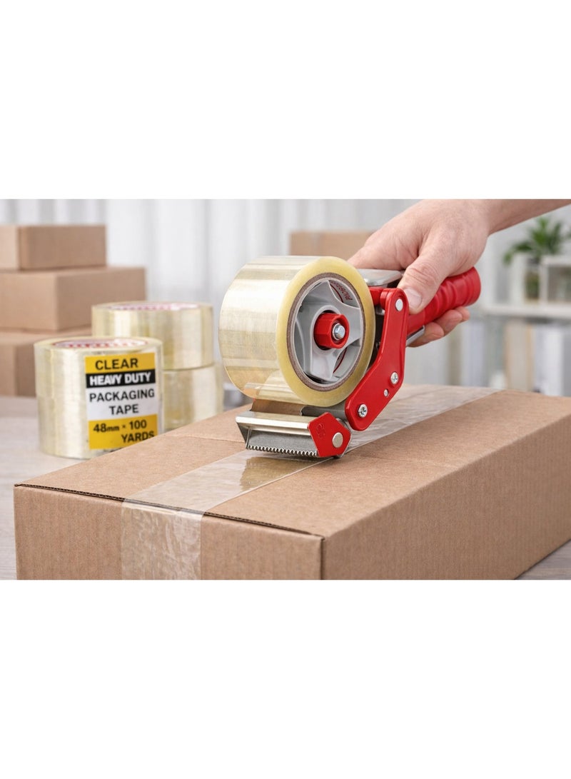 ROCO Clear Heavy Duty Packaging Tape – 48 mm × 100 Yards – Strong Adhesive Seal - Image 2